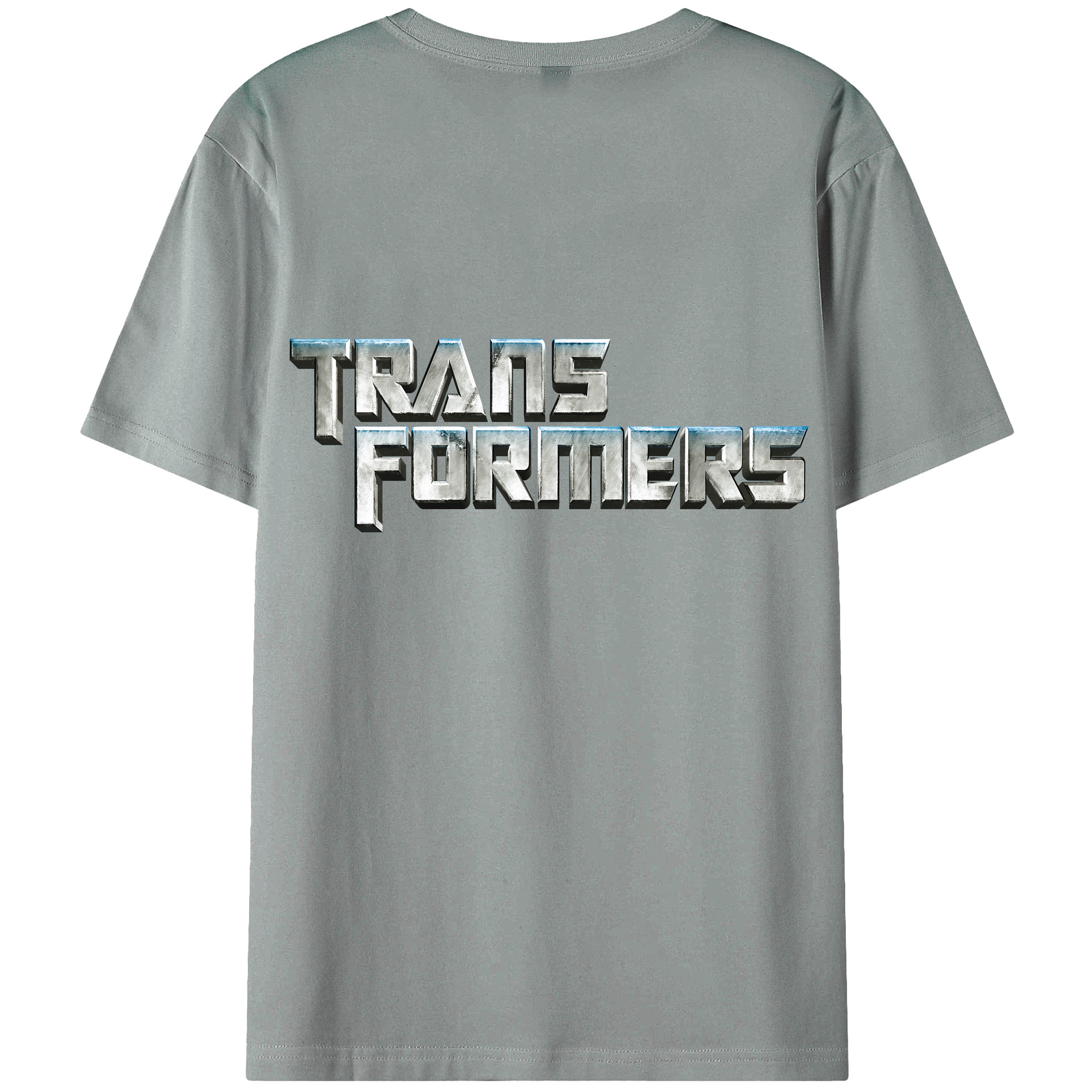 （画像用） Transformers トランスフォーマー 綿100％ メンズ半袖Tシャツ（バックプリント） 通気性